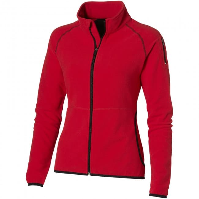 Custom Printed Drop shot full zip micro fleece ladies jacket - Image 5