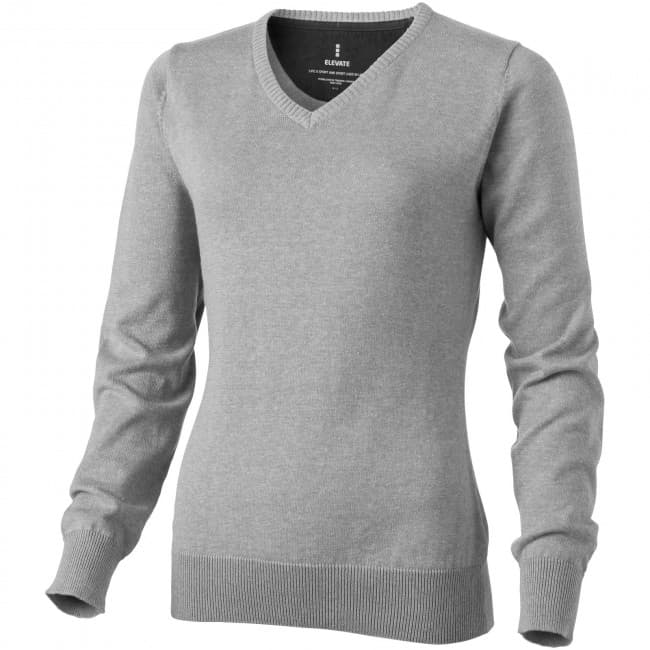 Custom Printed Spruce ladies V-neck pullover - Image 2