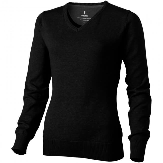 Custom Printed Spruce ladies V-neck pullover - Image 1