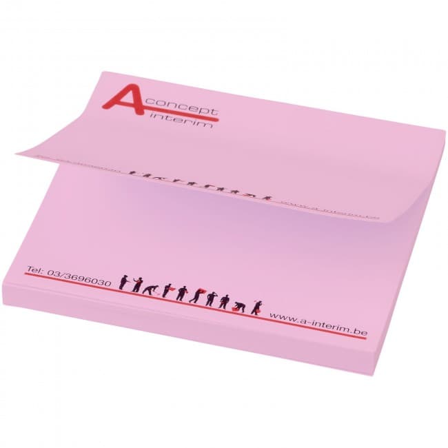 Custom Printed Sticky-Mate® squared sticky notes 75x75 - 50 pages - Image 1