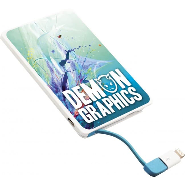 Custom Printed Slimline Power Bank (Full Colour Print to Both Sides)