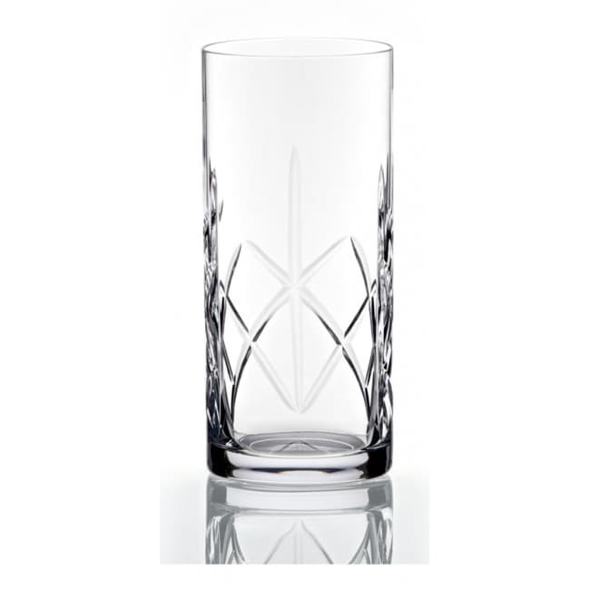 Custom Printed Heavy Cut Crystal Highball Glass