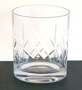 Custom Printed Heavy Cut Crystal Glass Tumbler