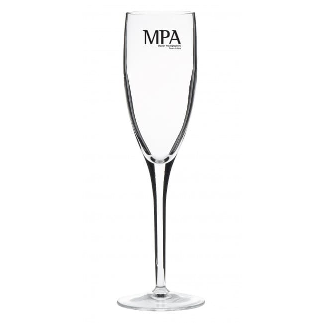 Custom Printed Michael Angelo Crystal Flute Glass