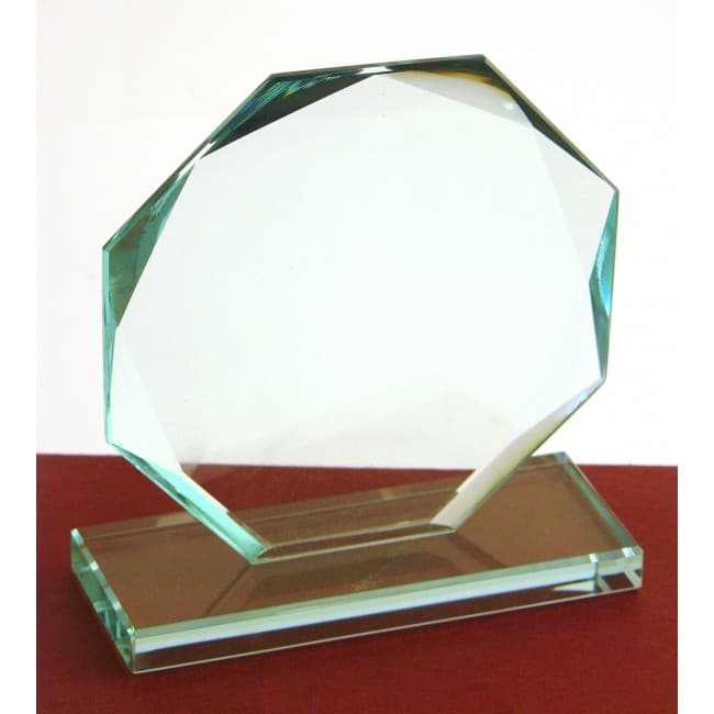 Custom Printed Budget Jade Octagon Award