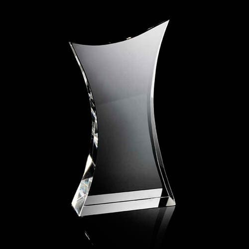 Custom Printed Large Curve Body Crystal Award