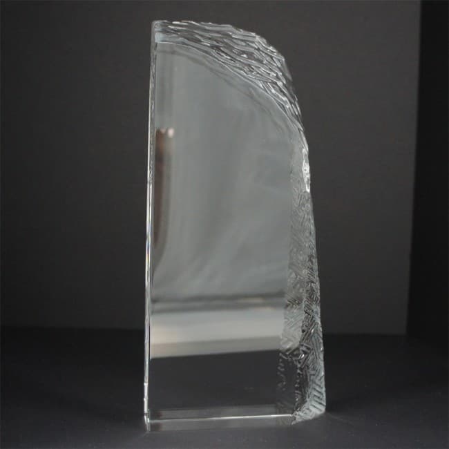 Custom Printed Small Optical Crystal Ice Layered Block Award