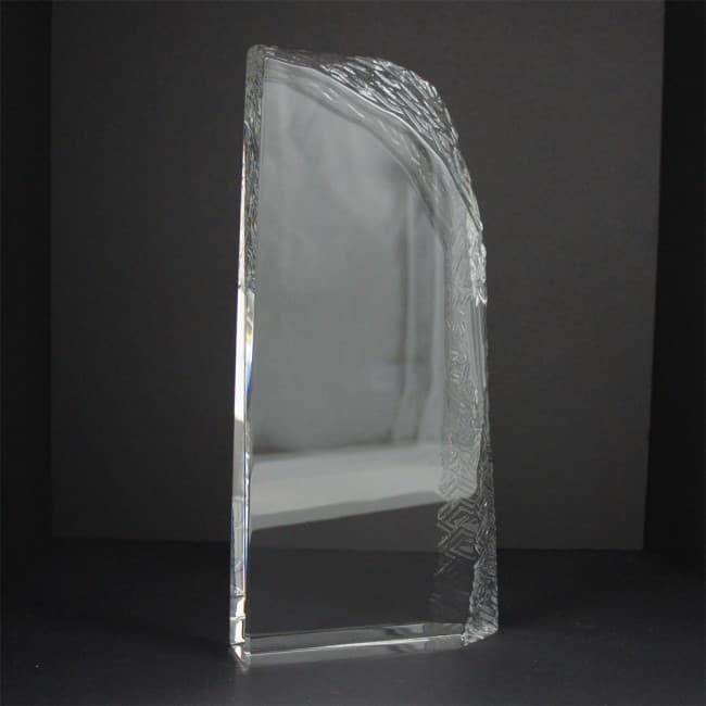 Custom Printed Medium Optical Crystal Ice Layered Block Award