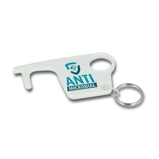 Custom Printed Antimicrobial Hygiene Hook Keyring