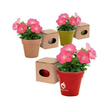 Custom Printed Flowerpot Advert