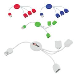 Custom Printed Tri USB Hub