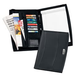 Custom Printed Solutions A4 Zipped Leather Conference Folder