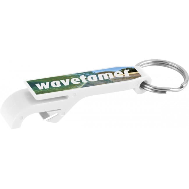 Custom Printed Bottle Opener Keyring