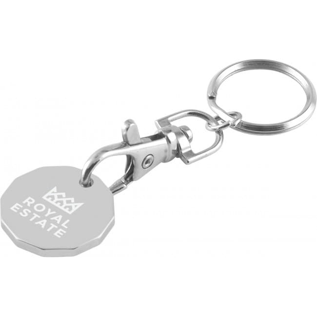 Custom Printed Trolley Coin Keychain 5 Day Standard Service