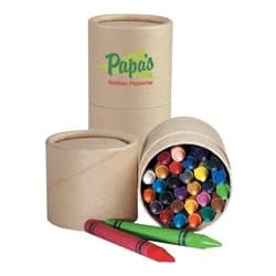 Custom Printed Wax Crayon Tub