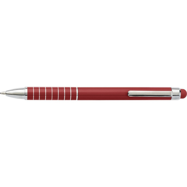 Custom Printed Aluminium ballpen with stylus - Image 2