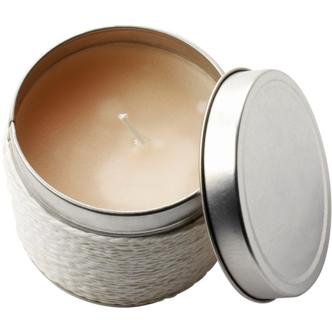 Custom Printed Fragranced candle in a tin - Image 1