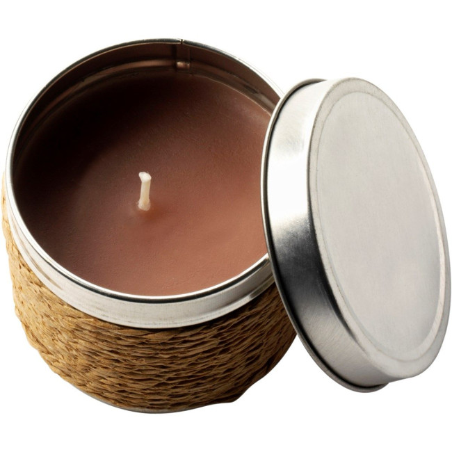 Custom Printed Fragranced candle in a tin - Image 2