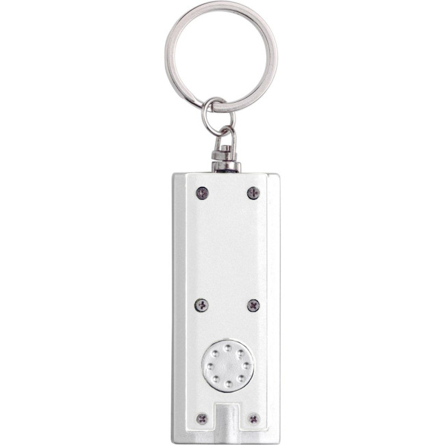 Custom Printed Plastic LED torch keyring - Image 9