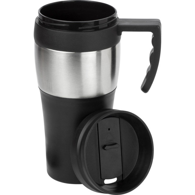 Custom Printed Plastic Travel mug 500ml - Image 1