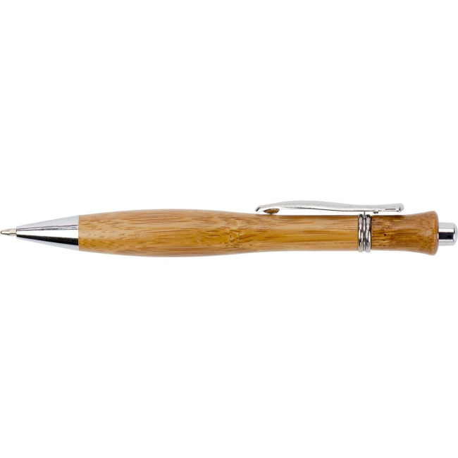 Custom Printed Bamboo ballpen - Image 1