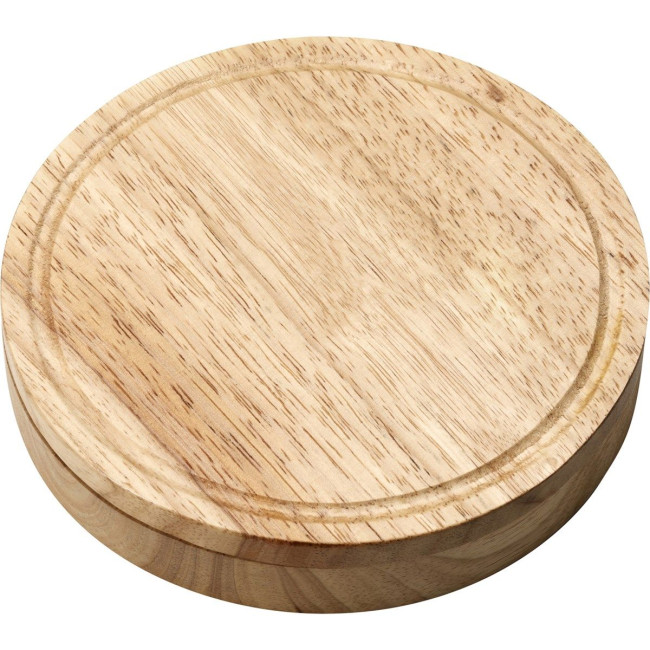 Custom Printed Wooden Cheese set - Image 2