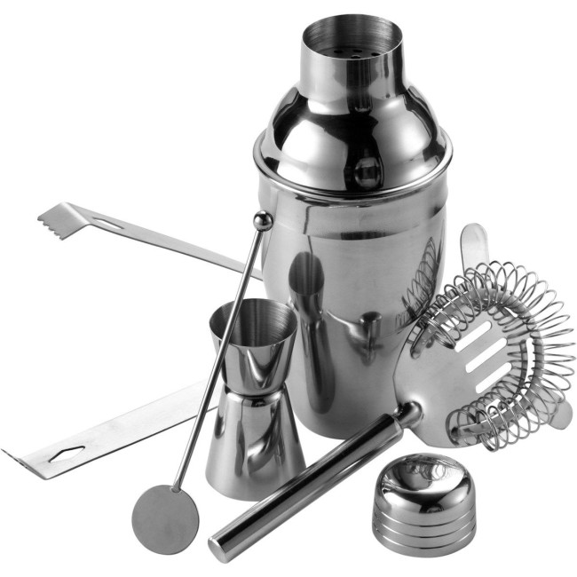 Custom Printed Stainless Steel Cocktail Set - Image 1