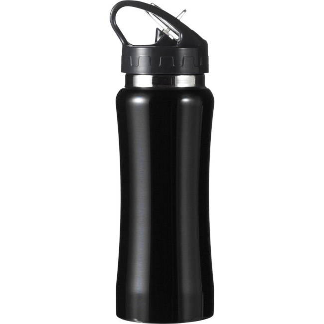 Custom Printed Stainless steel single walled drinking bottle 600ml - Image 3