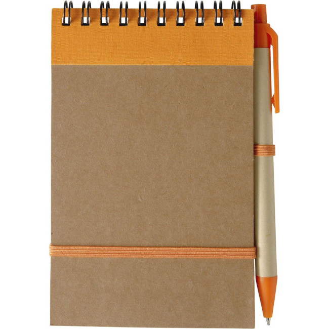 Custom Printed Recycled Wiro Bound Notebook - Image 1