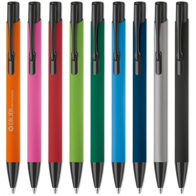 Custom Printed Rubberized Alicante ball pen - Image 2