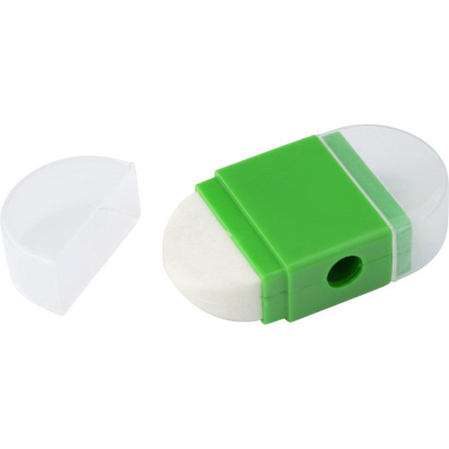 Custom Printed Eraser with pencil sharpener - Image 2