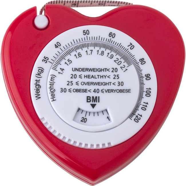 Custom Printed Heart Shaped BMI Tape 1.5m - Image 2