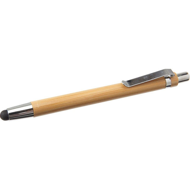 Custom Printed Bamboo ballpen - Image 1