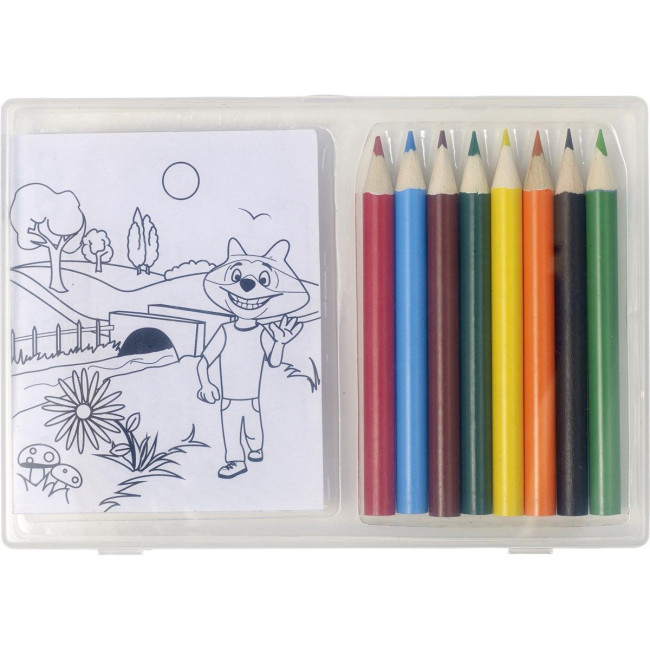 Custom Printed Pencils & Colouring Sheets Set - Image 1