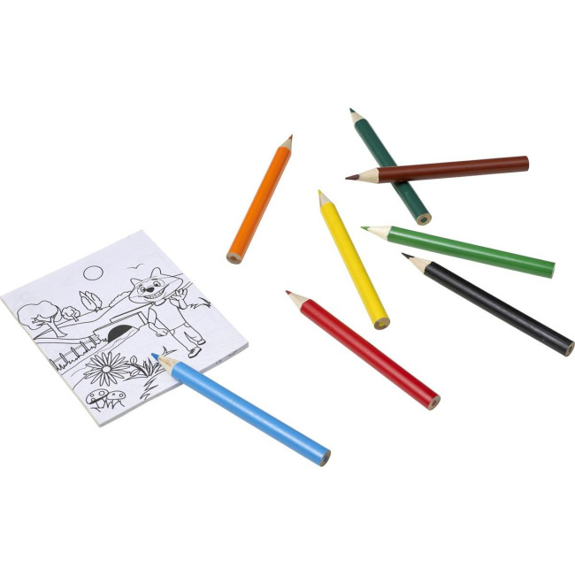 Custom Printed Pencils & Colouring Sheets Set - Image 4