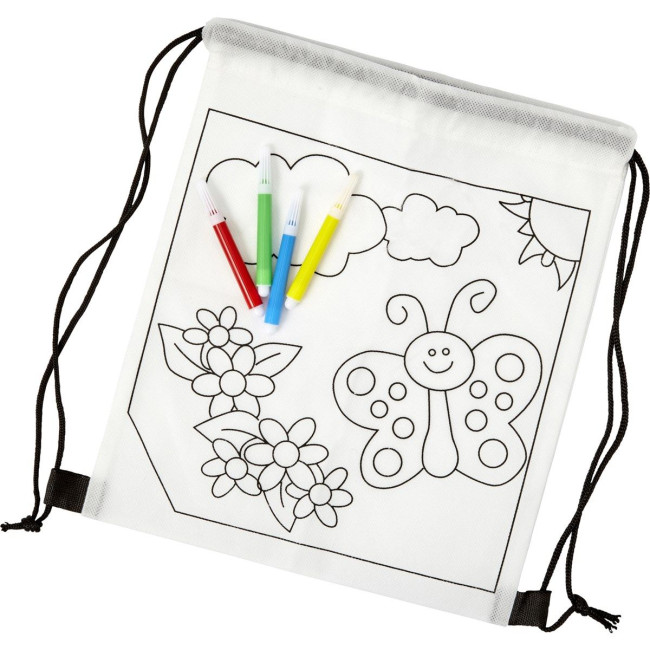 Custom Printed Nonwoven Colour In Backpack - Image 1