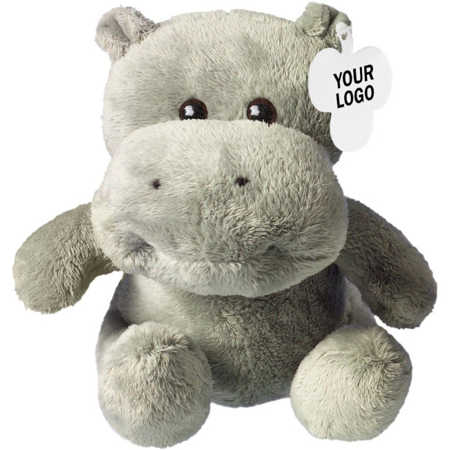 Custom Printed Plush Hippo - Image 1