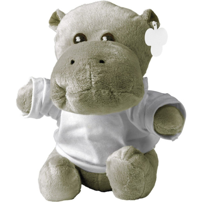 Custom Printed Plush Hippo - Image 2