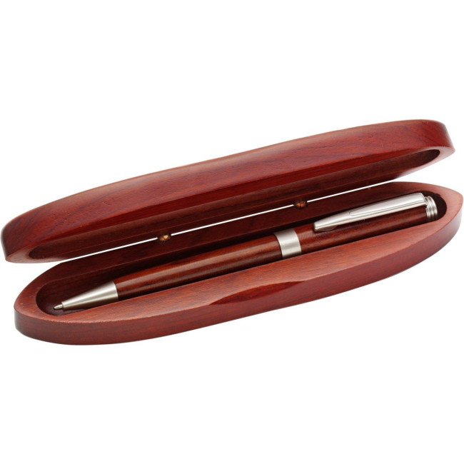 Custom Printed Rosewood ballpen - Image 1