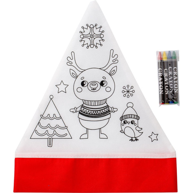 Custom Printed Christmas Colour In Hat - Image 1