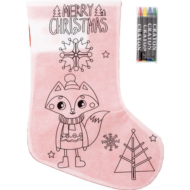 Custom Printed Christmas Colour In Stocking - Image 2