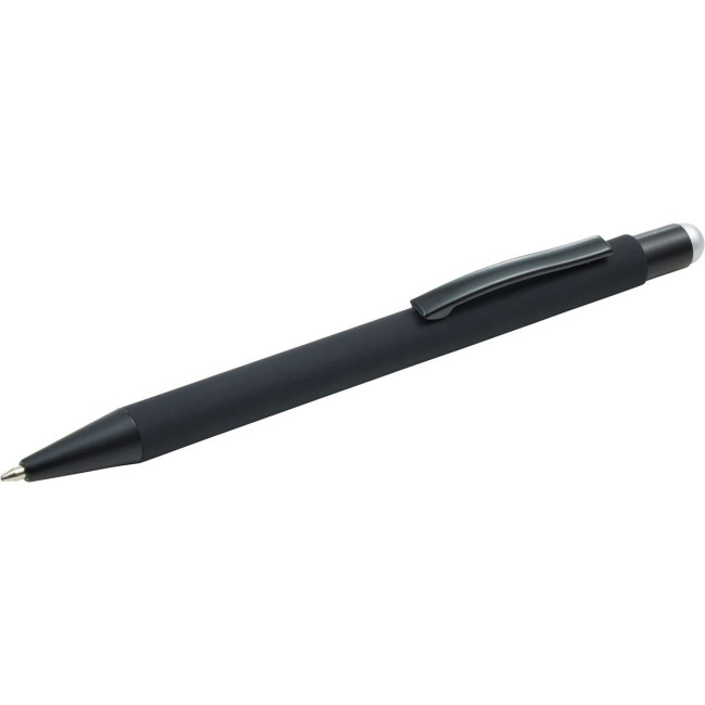 Custom Printed Rubberised Stylus ballpen - Image 1