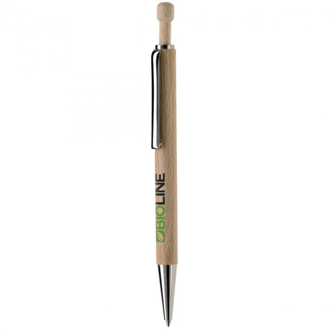 Custom Printed Eco ball pen wood - Image 2