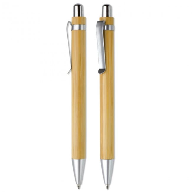 Custom Printed Ball pen bamboo - Image 2