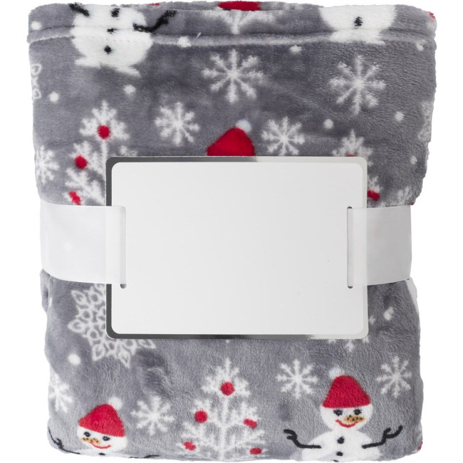 Custom Printed Flannel fleece snowmen blanket - Image 2