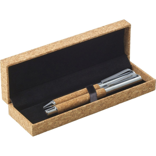 Custom Printed Cork writing set - Image 1