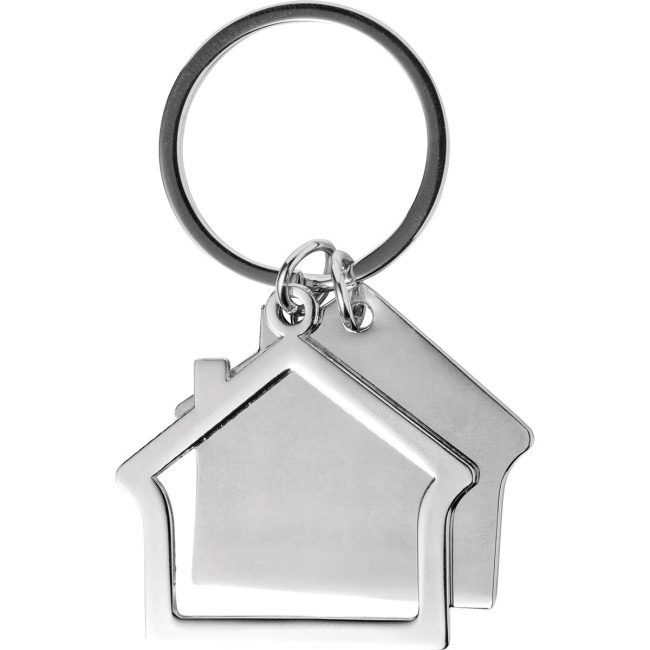 Custom Printed House Metal keyring - Image 4