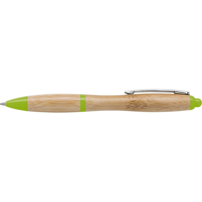 Custom Printed Bamboo ballpen - Image 2