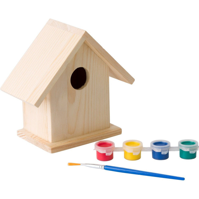 Custom Printed Birdhouse with painting set - Image 1