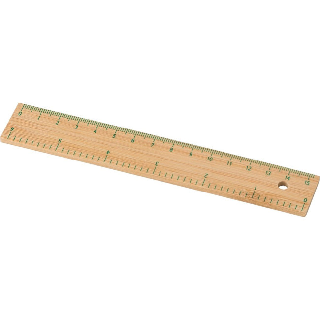 Custom Printed Bamboo ruler 15cm - Image 1